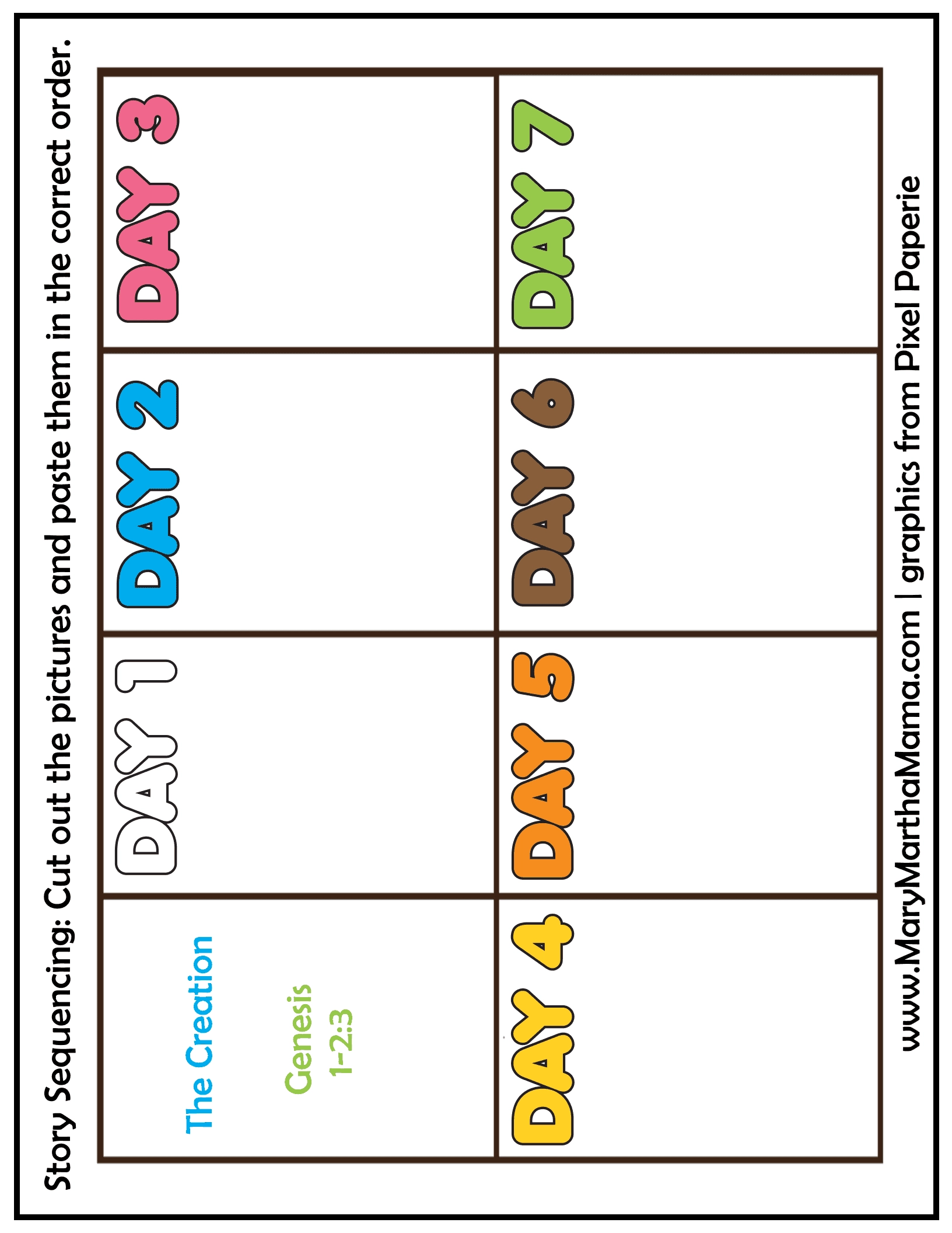 Free Printable Creation Activities For Kids