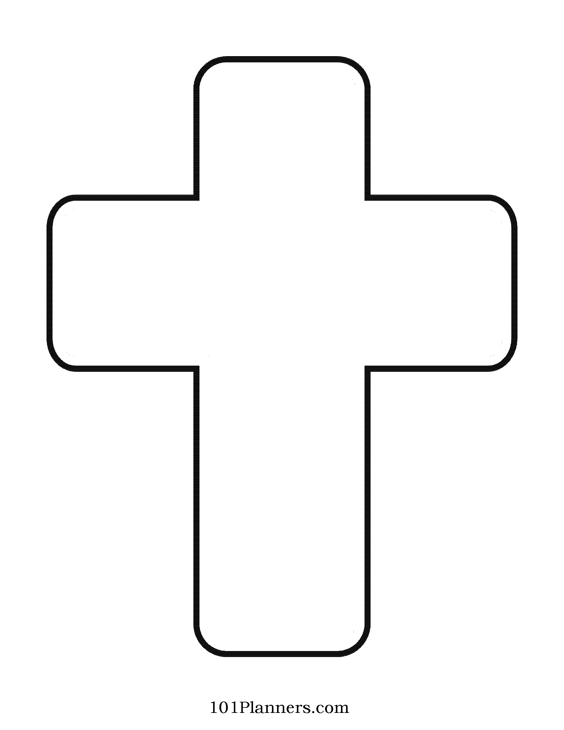 Printable Cross Template