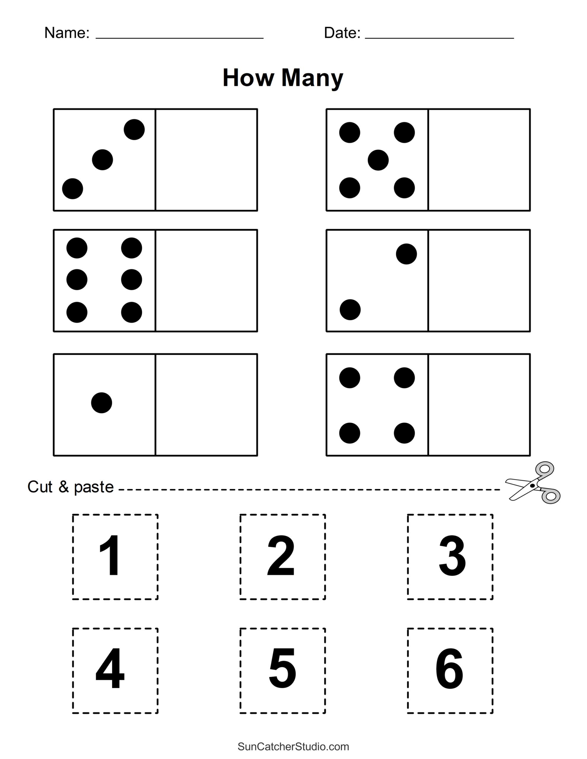 Cut And Paste Worksheets Printable Activities For Kids Free 