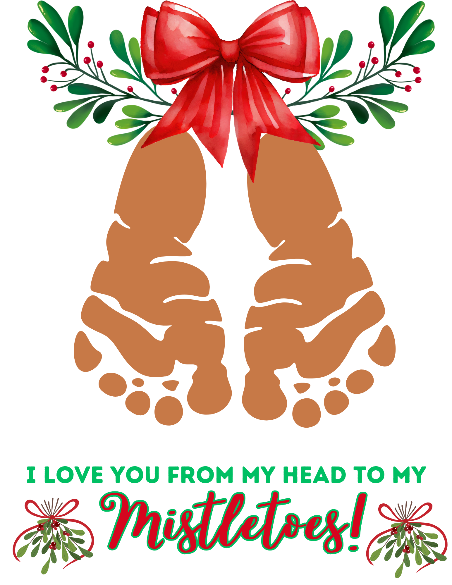 Free Printable Mistletoe Template