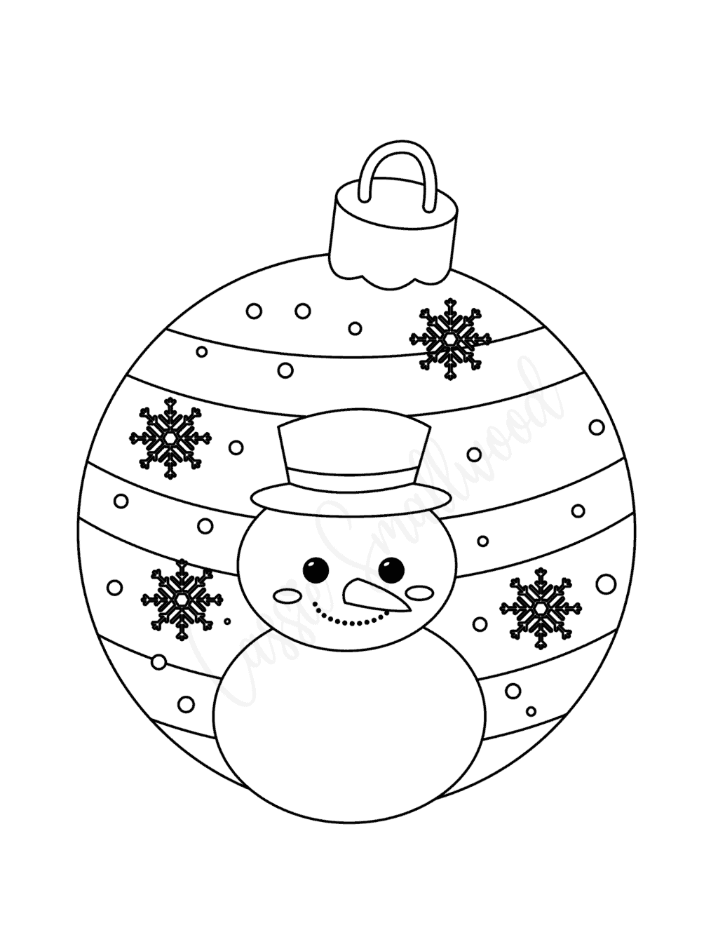 Ornament Printable Template