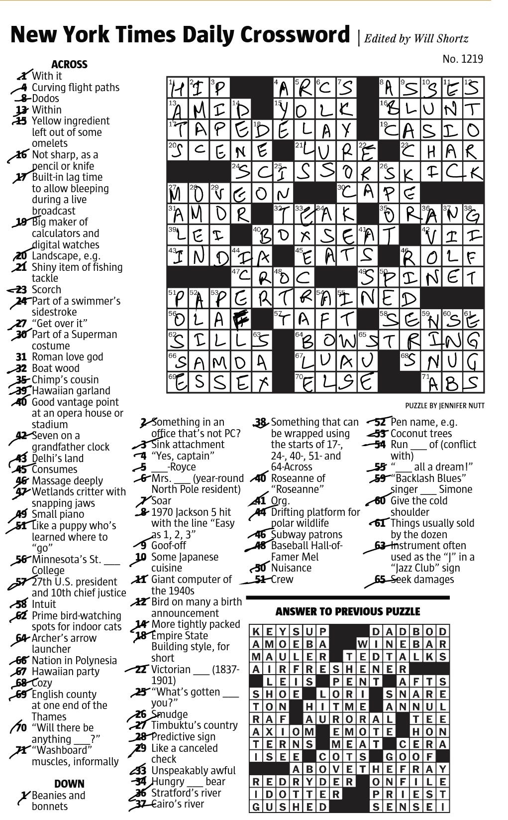 Nyt Crossword Puzzles Printable Seattle Times