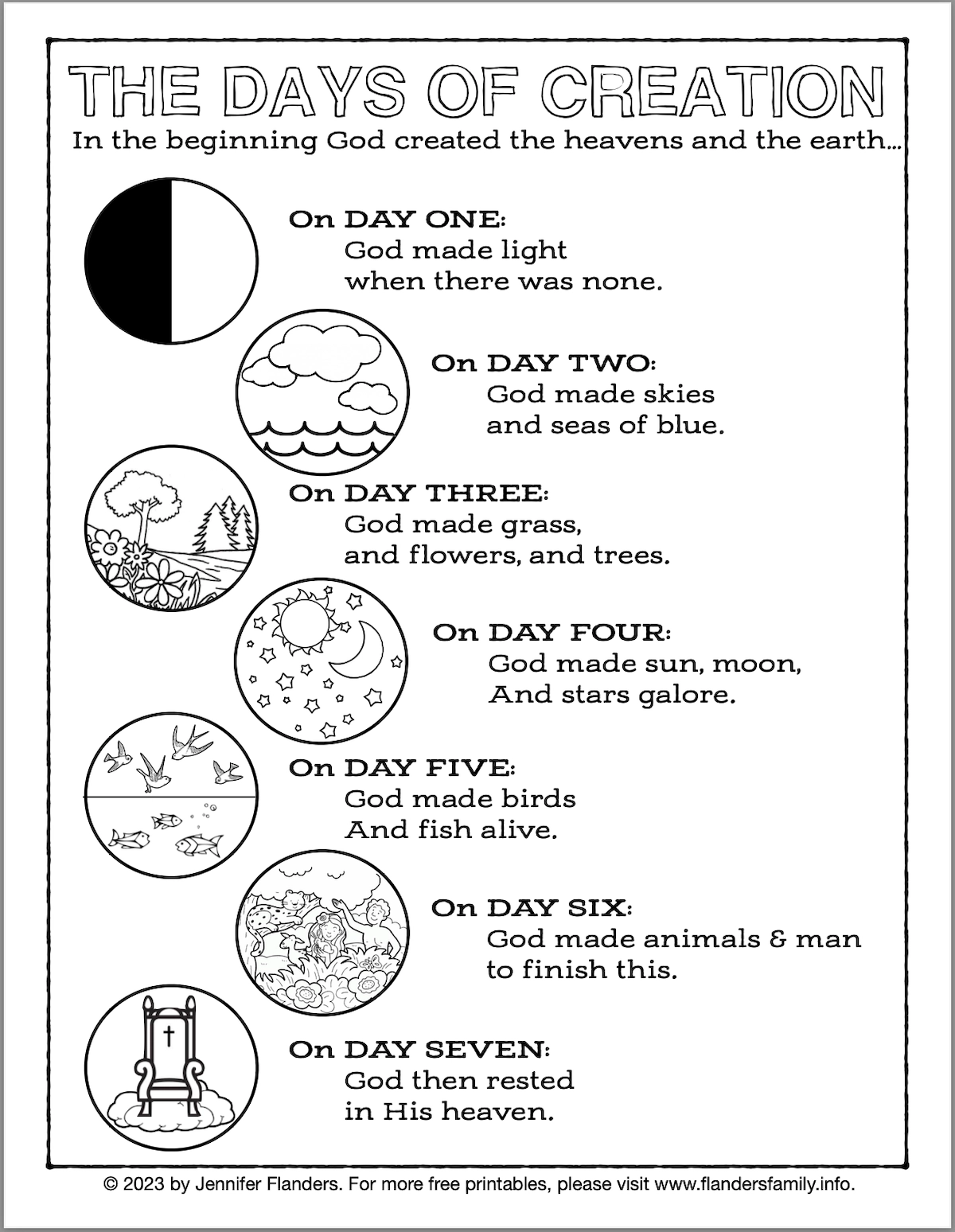 Creation Printables For Preschool