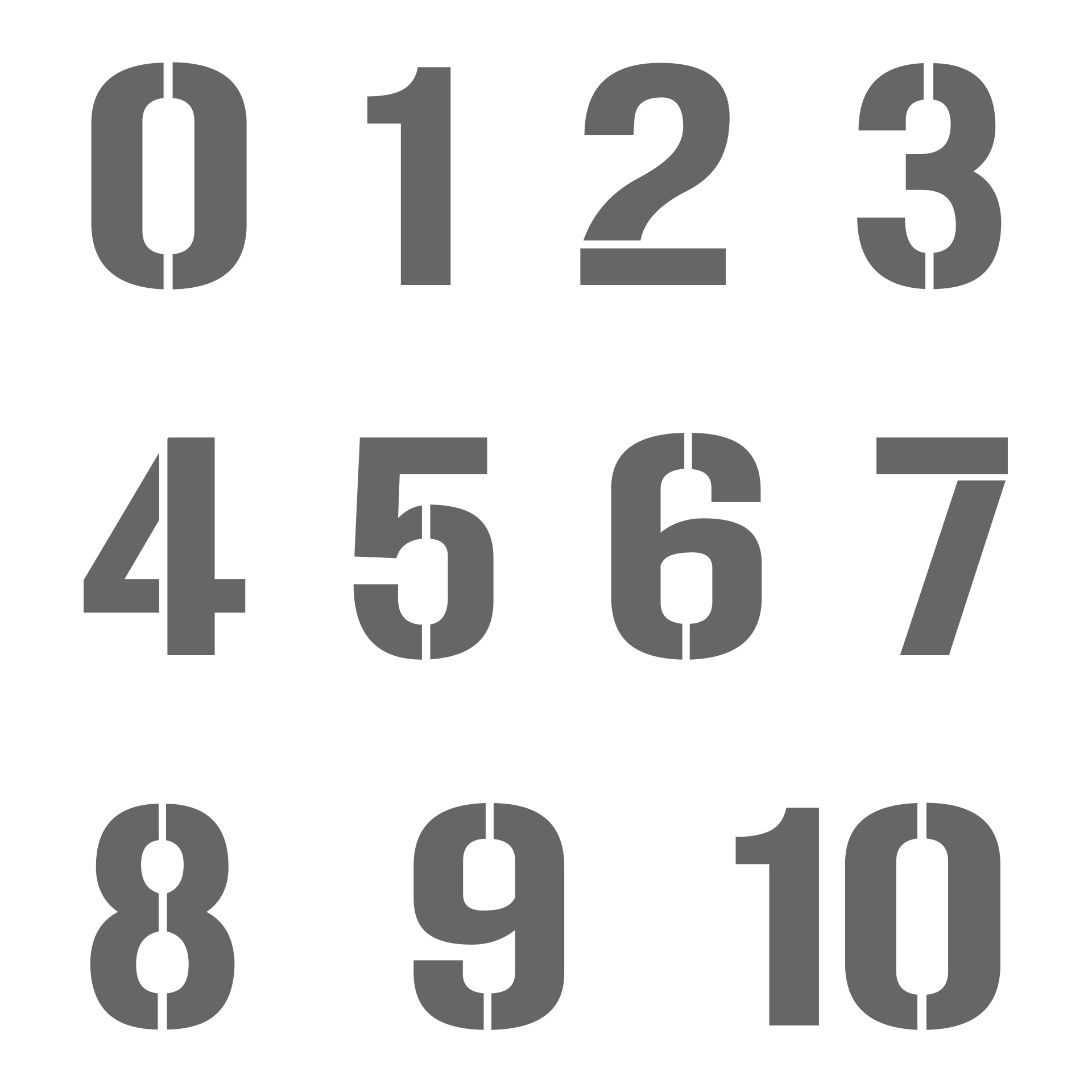 Dcenta 36pcs 3 Inch Letter And Number Stencils Reusable Washable 