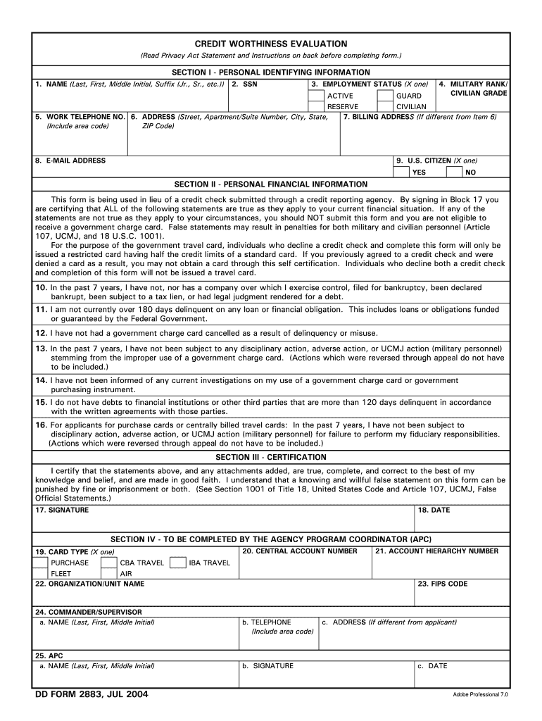 Dd Form 2883 Fill Out amp Sign Online DocHub