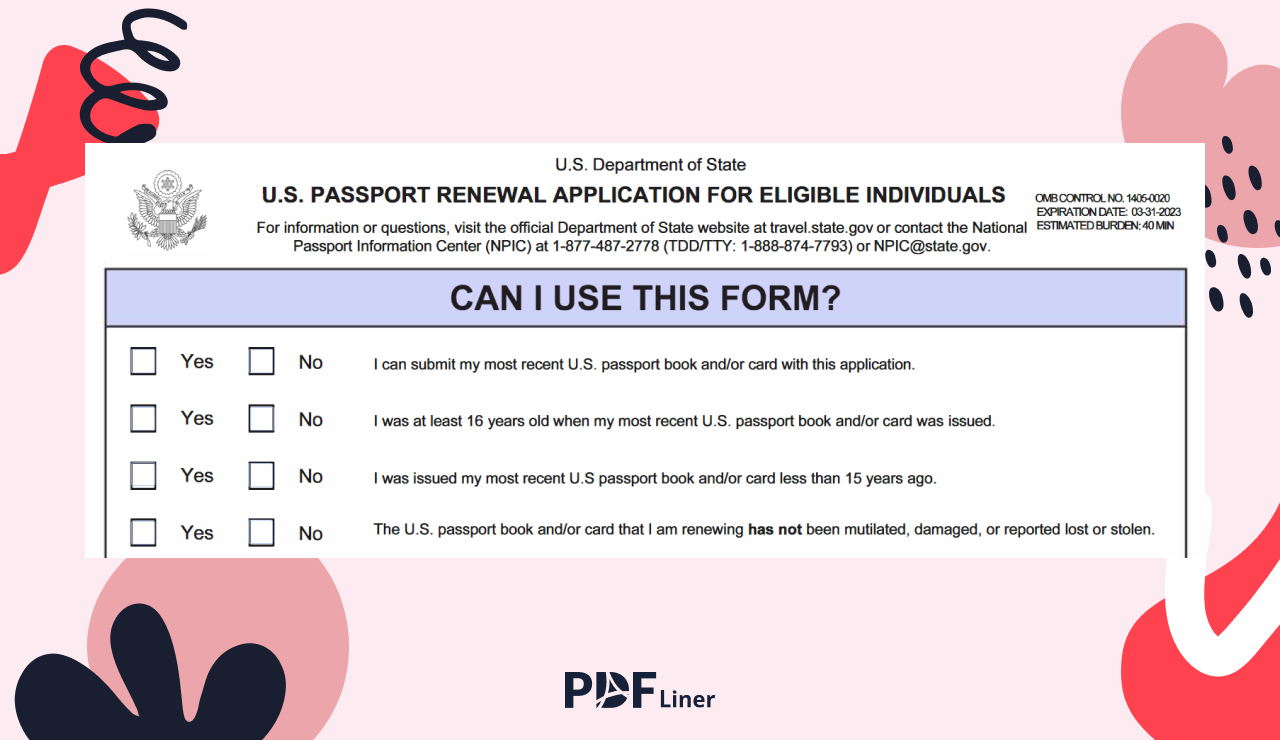 Passport Renewal Application Form 2023