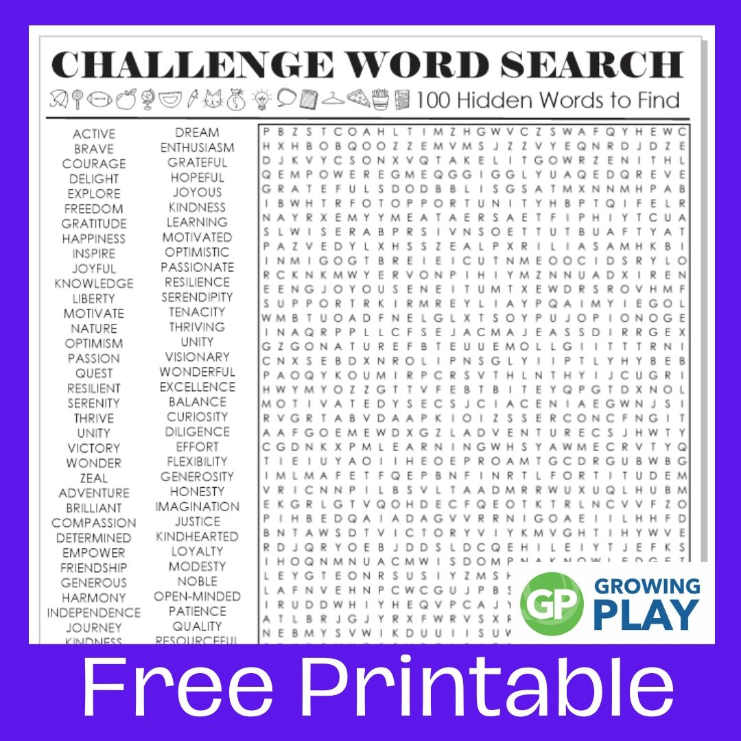 Word Search Puzzles Hard Printable