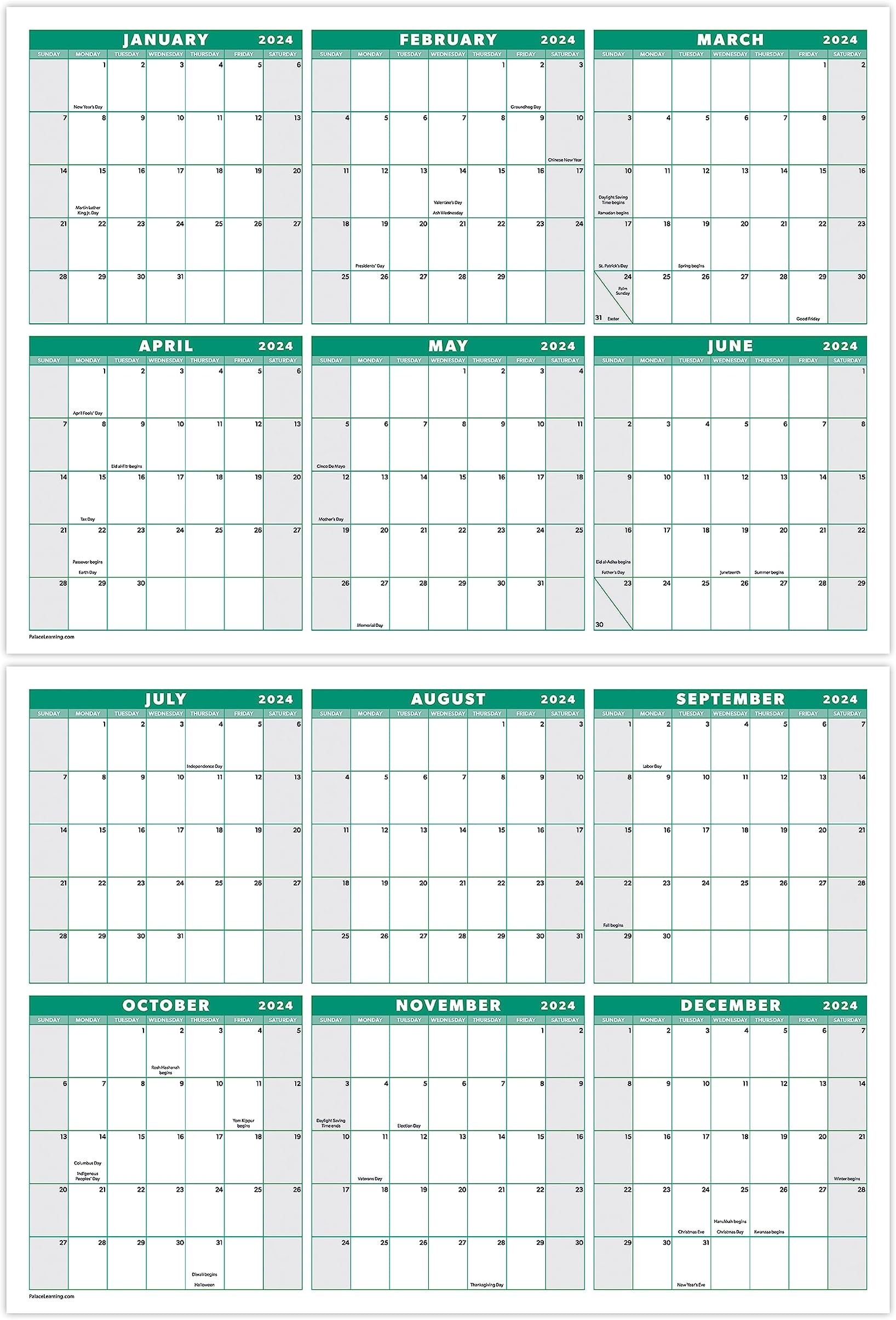 Dry Erase Wall Calendar SwiftGlimpse 2026 Wall Calendar 24x36 