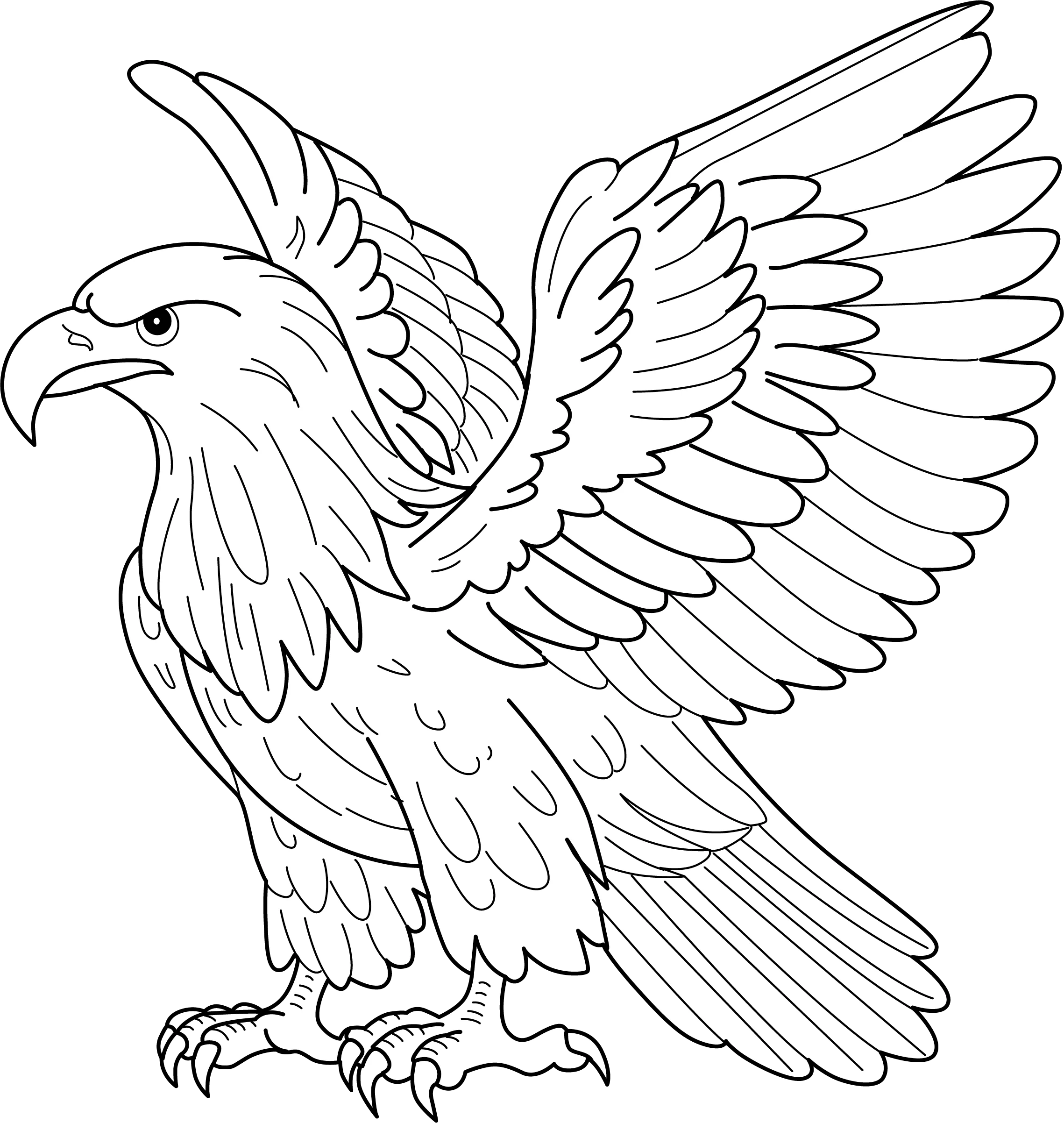 Eagle Coloring Sheet Creative Printable For Children
