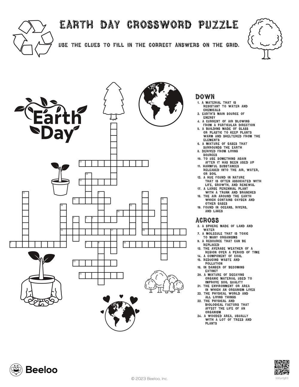 Crossword Puzzles Printable Circle