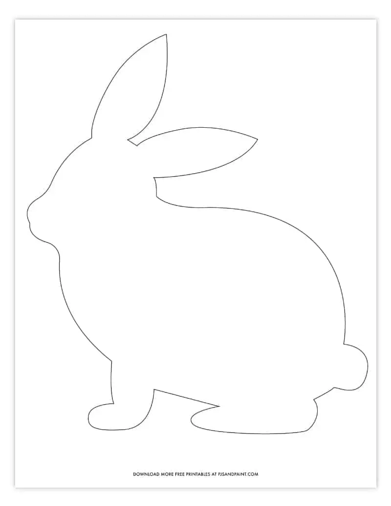 Rabbit Printable Template