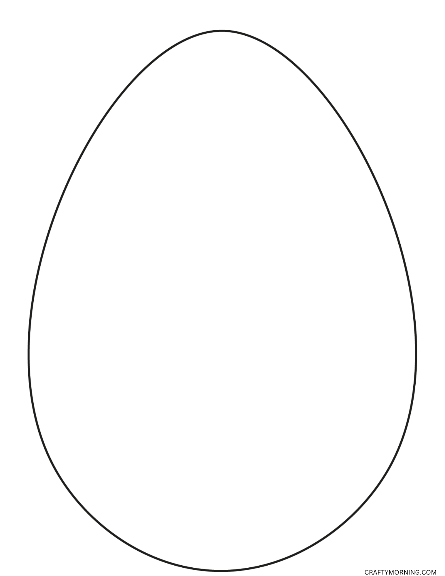 Free Easter Egg Template Printable