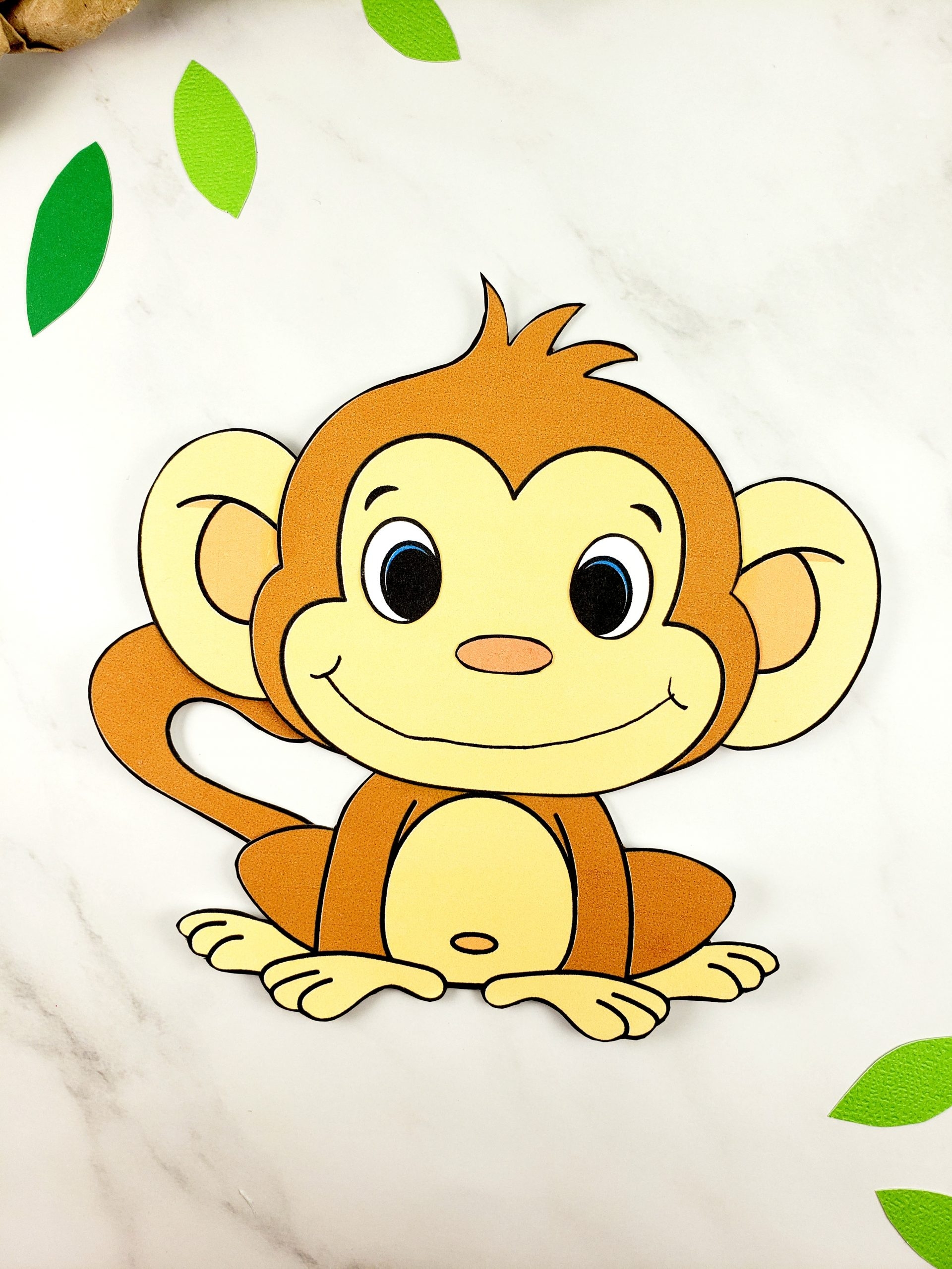 Monkey Template Printable
