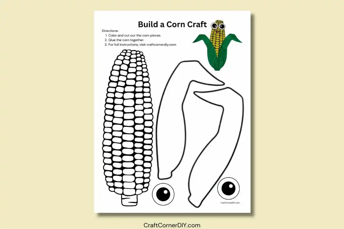Printable Corn Template