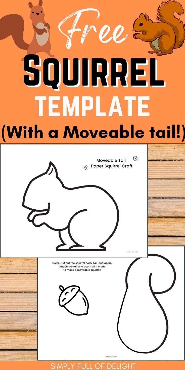 Easy Squirrel Craft For Kids