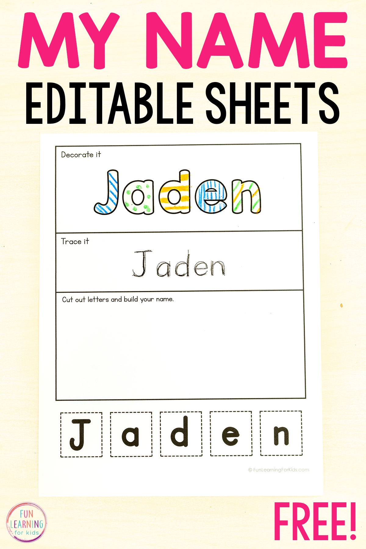 Printable Name Worksheets