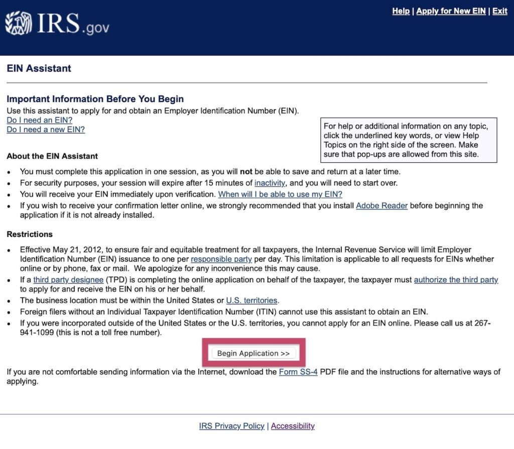EIN Number How To Get Federal Tax ID Number Biryuk Law Firm