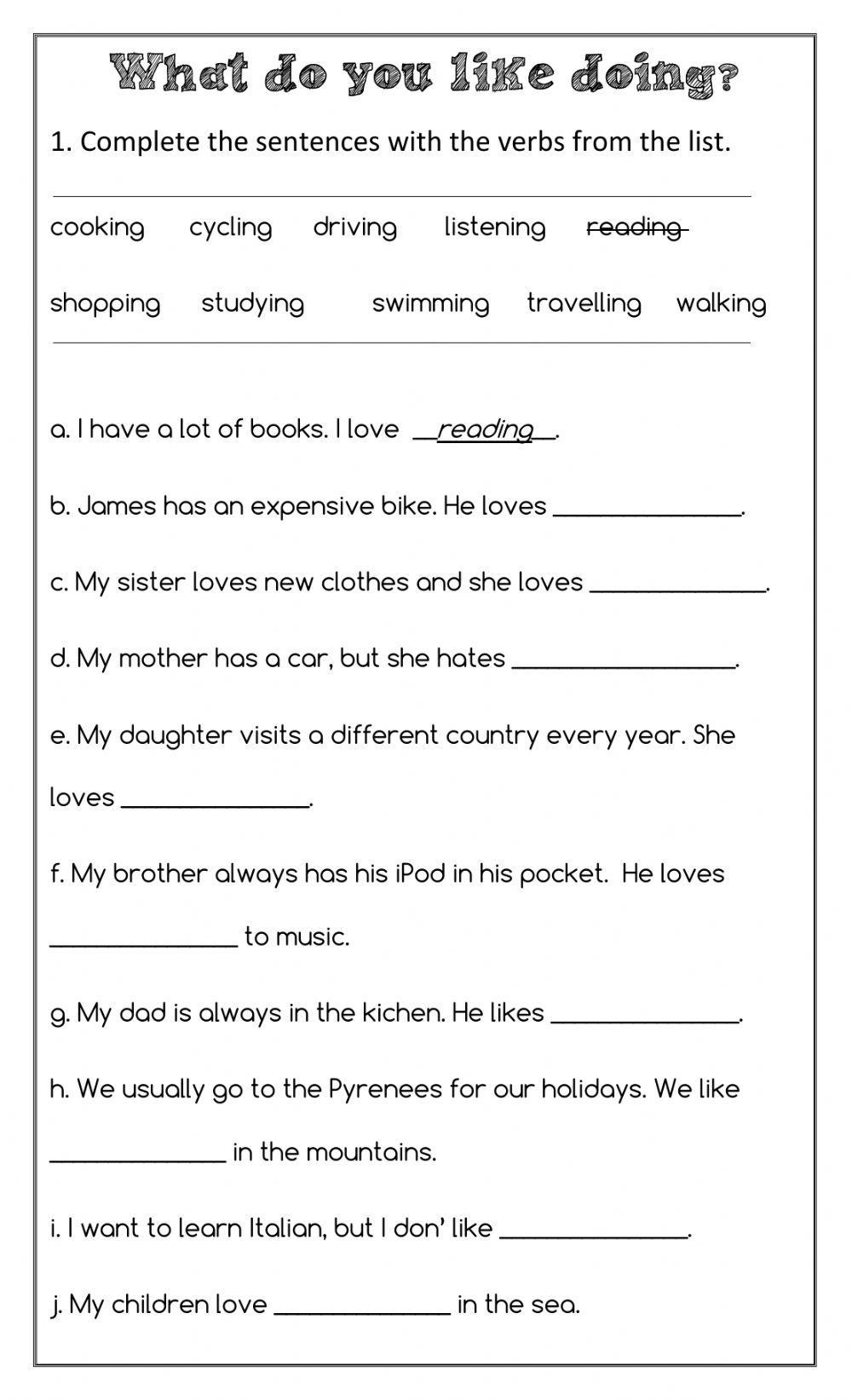 ESL Worksheets Free And Printable Fun With Cute Images 