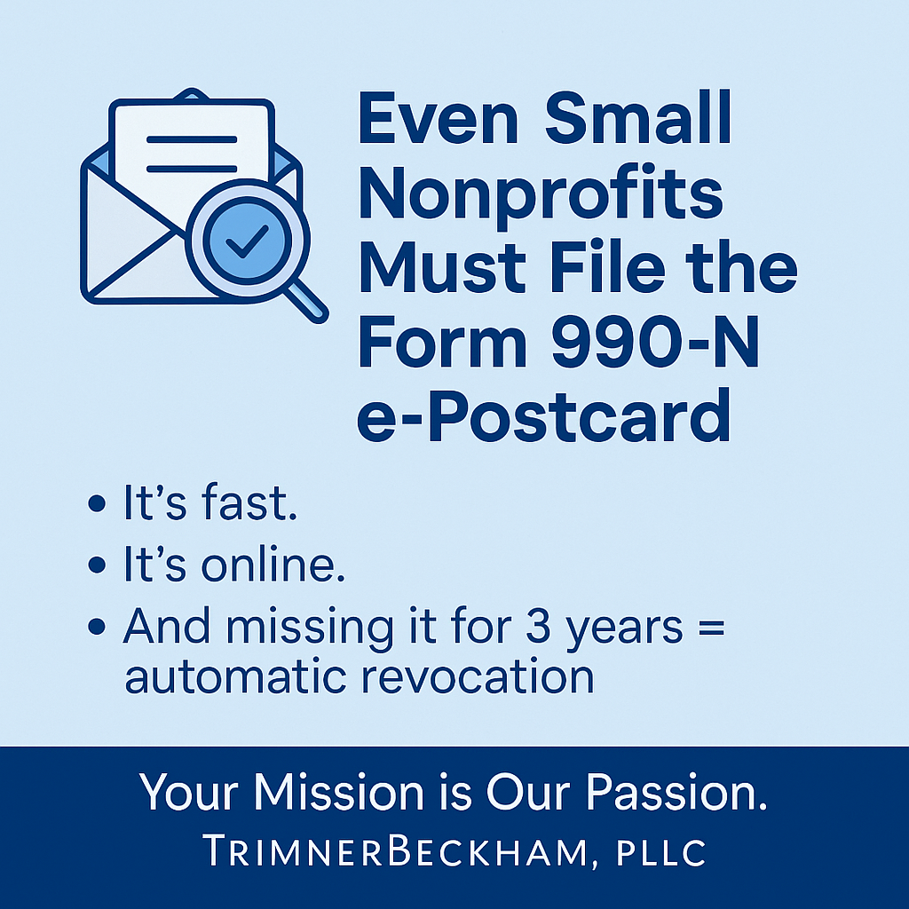 Even Small Nonprofits Must File The Form 990 N E Postcard 990 