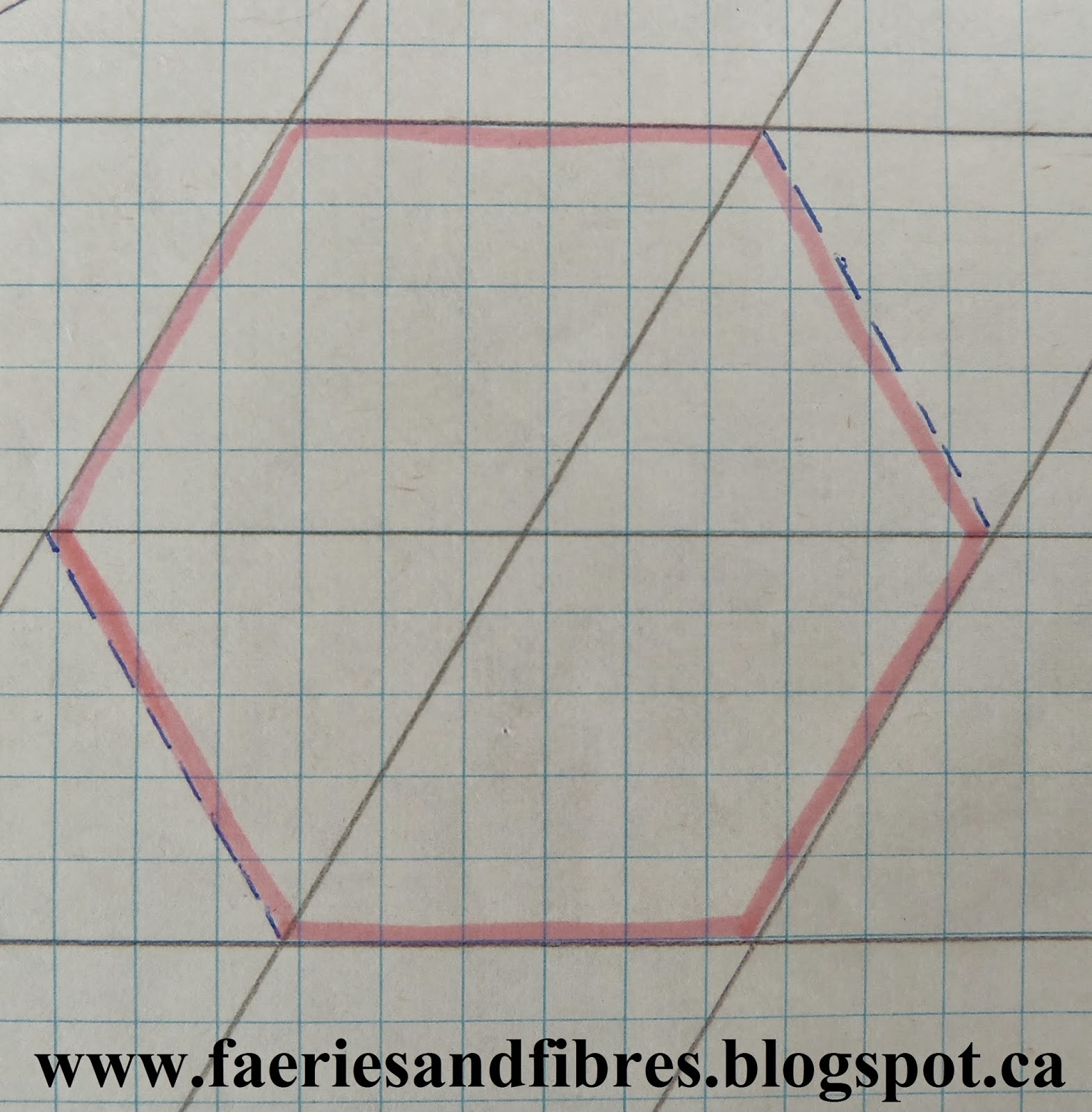 Faeries And Fibres Tutorial Draft Your Own Diamonds Hexagons 