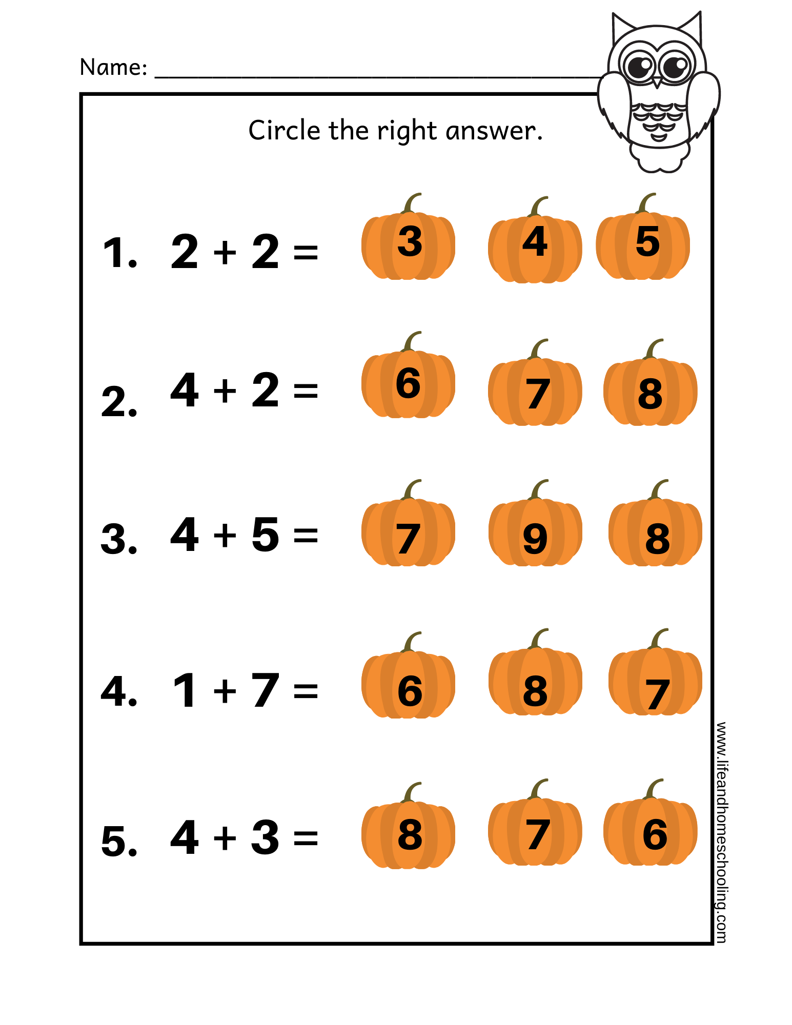 Math For 2nd Graders Worksheets Printable