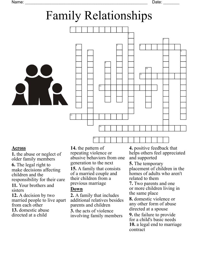People Crossword Puzzles Printable