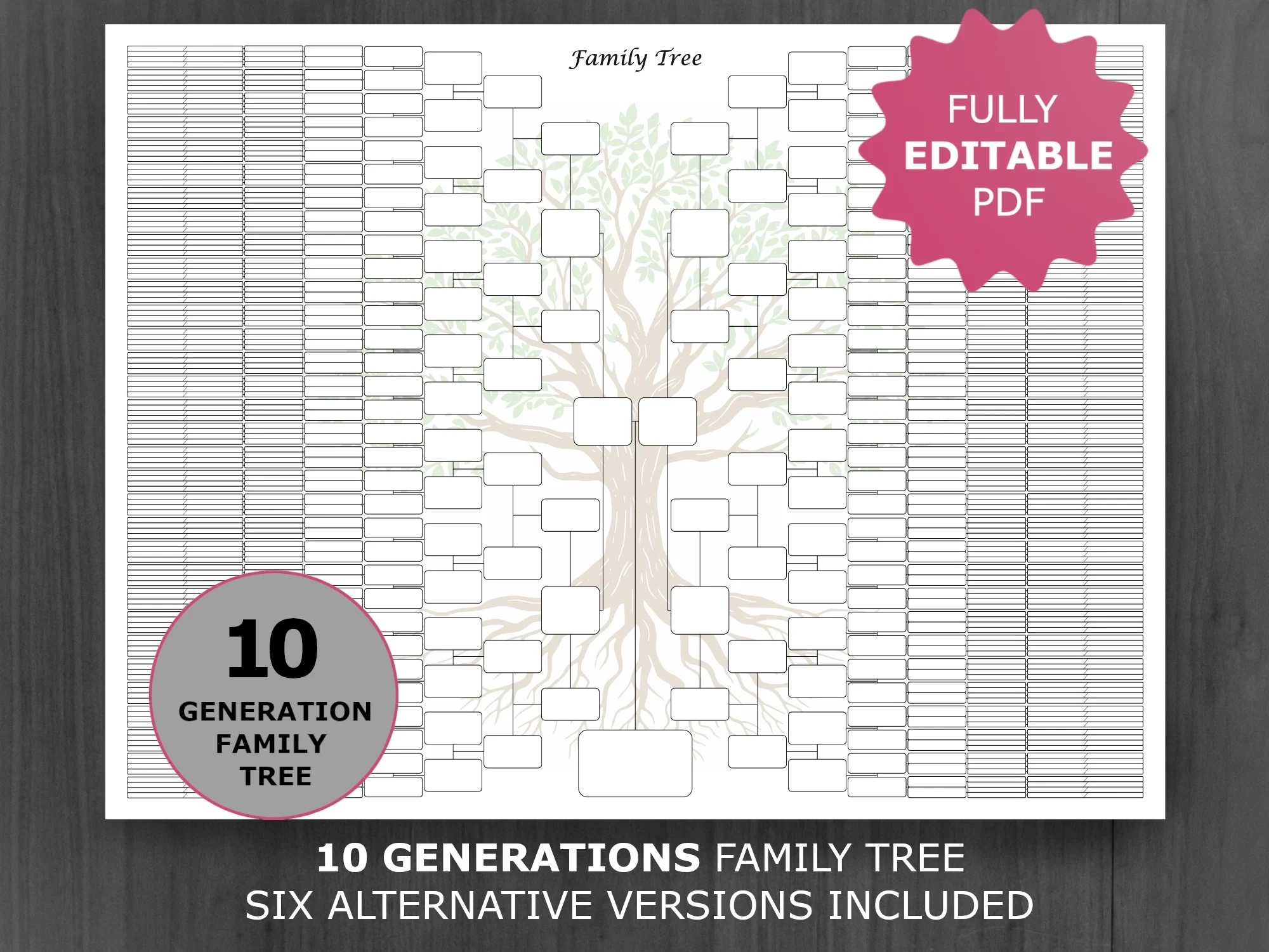 Family Tree Free Printables