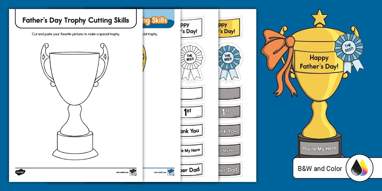 Trophy Template Printable