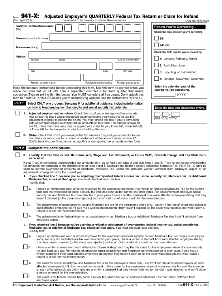 Federal Form 941 For 2023 Fill Out amp Sign Online DocHub