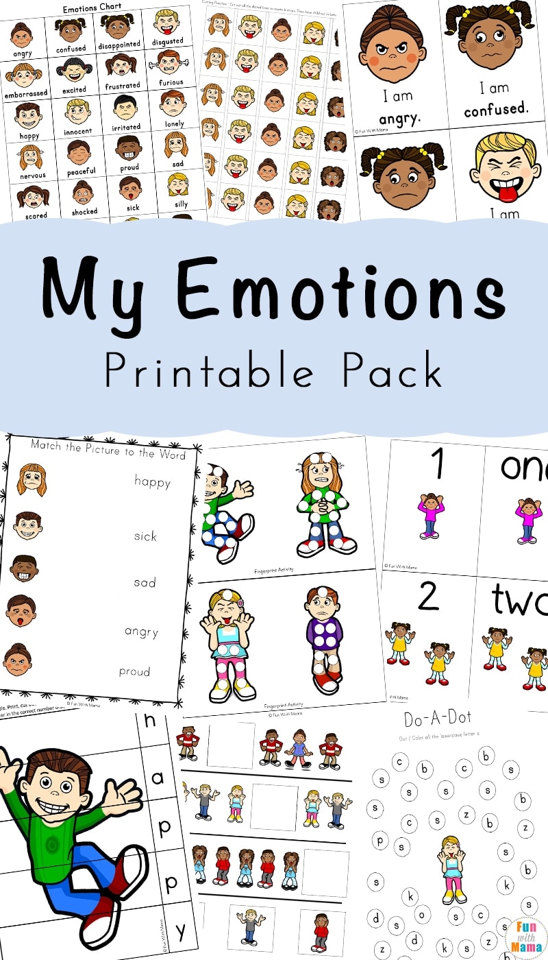 Free Printable Emotions Worksheets Feelings