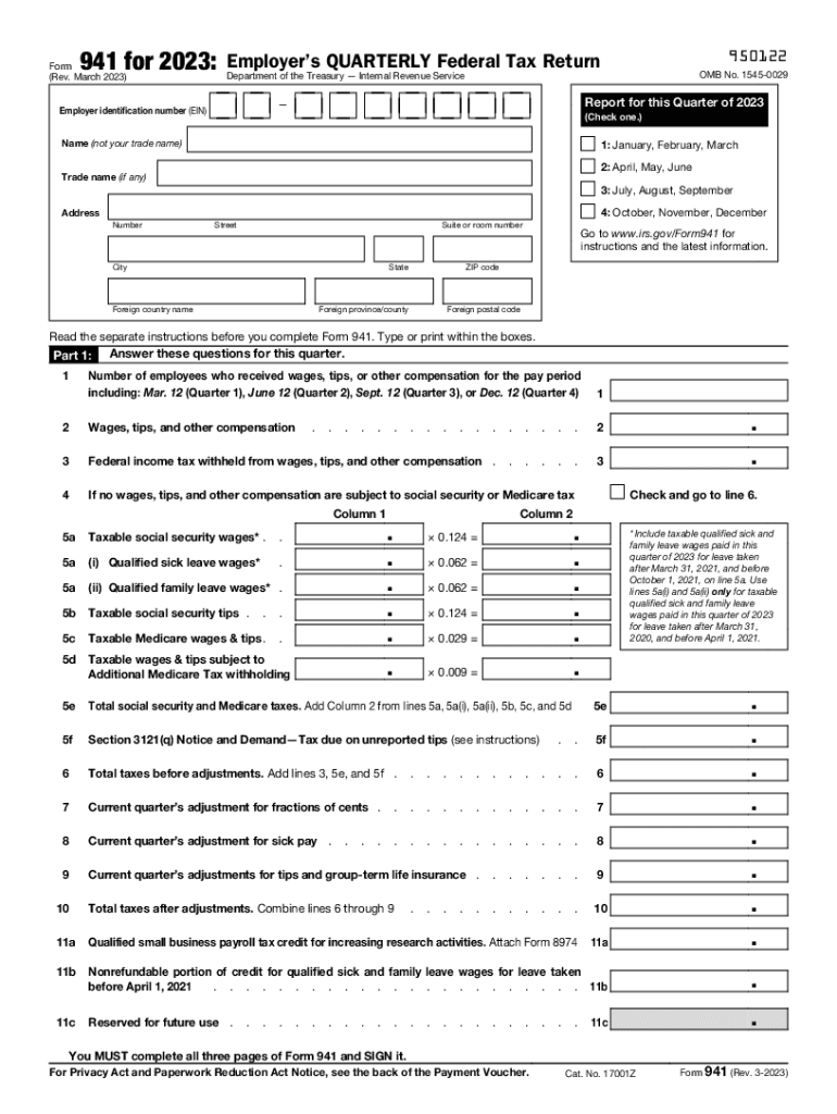 Fillable 2023 Form 941 Fill Out amp Sign Online DocHub