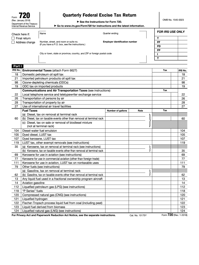 Fillable Form 720 Fill Out amp Sign Online DocHub