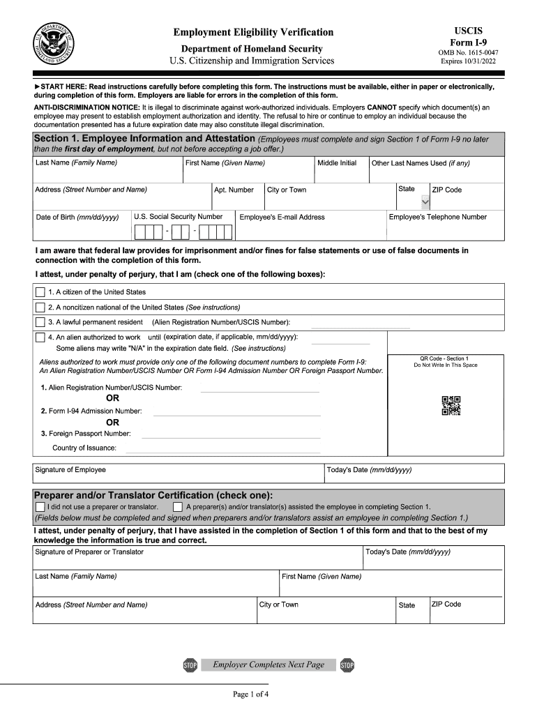 Fillable I9 Fill Out amp Sign Online DocHub