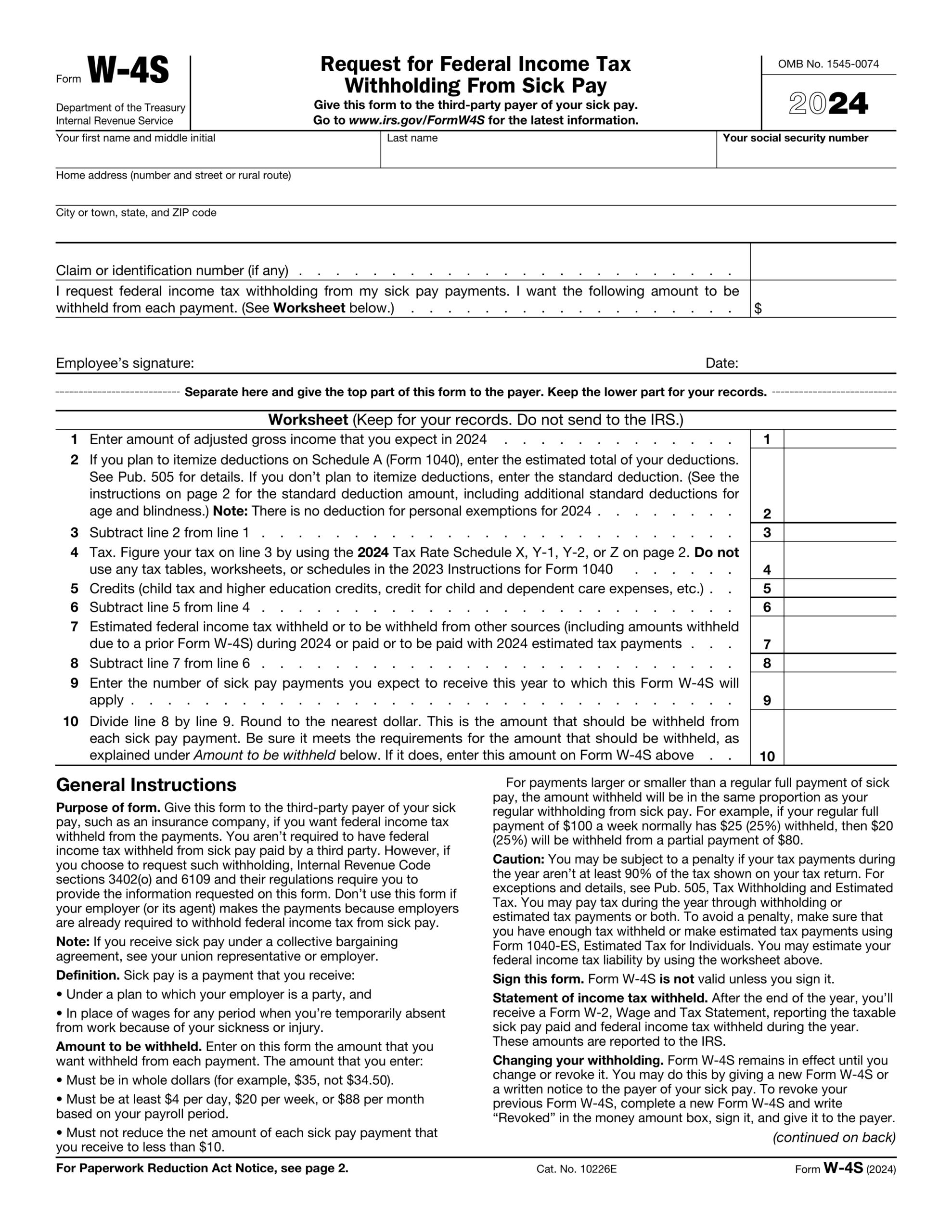 Fillable W 4 Form 2025 2026 Fill Out And Download As PDF