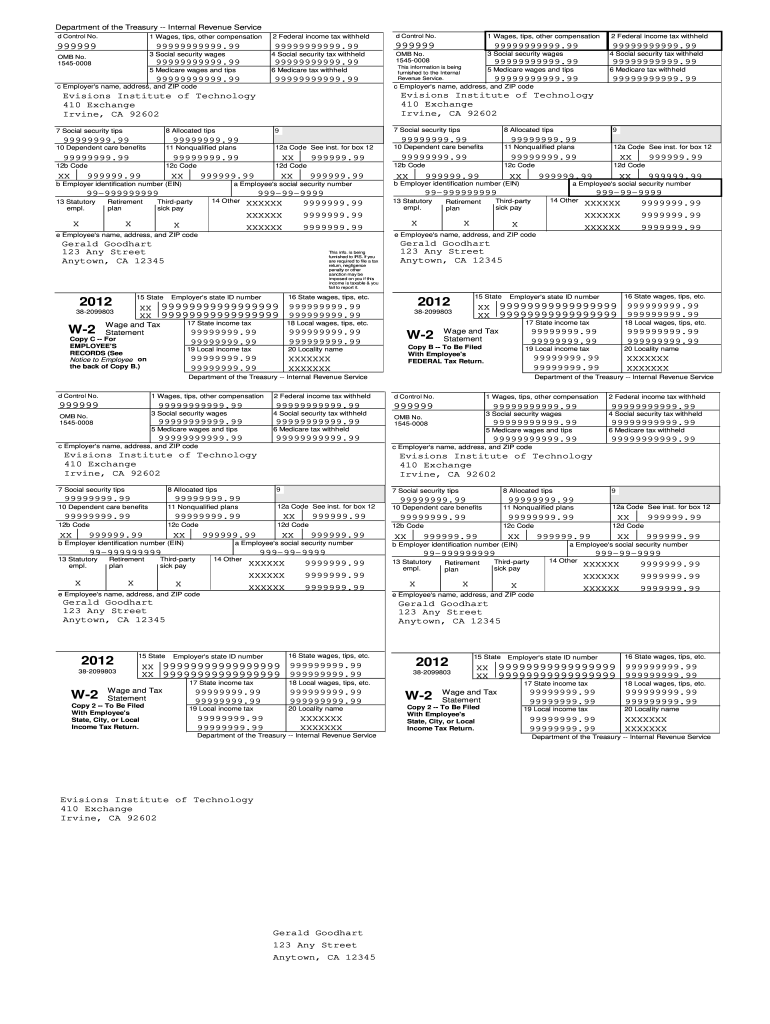 W2 Form 2023 Pdf