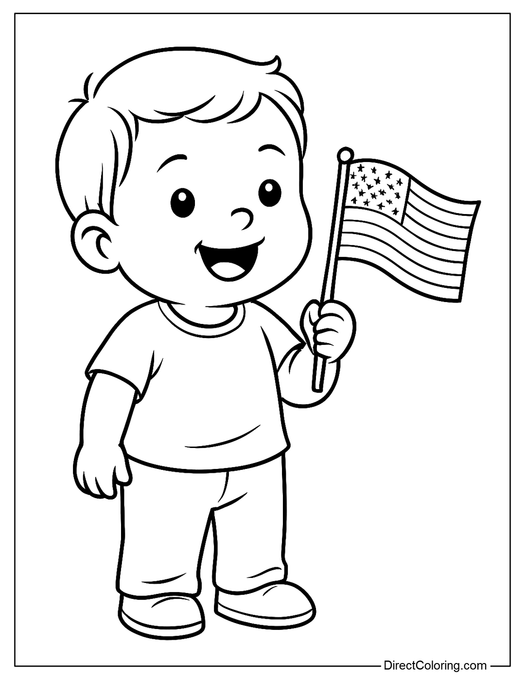 Flag Day Coloring Pages Free PDF To Download And Print