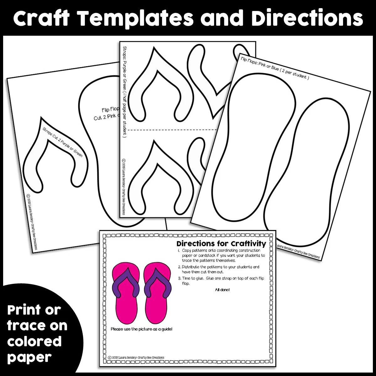 Flip Flop Template Printable
