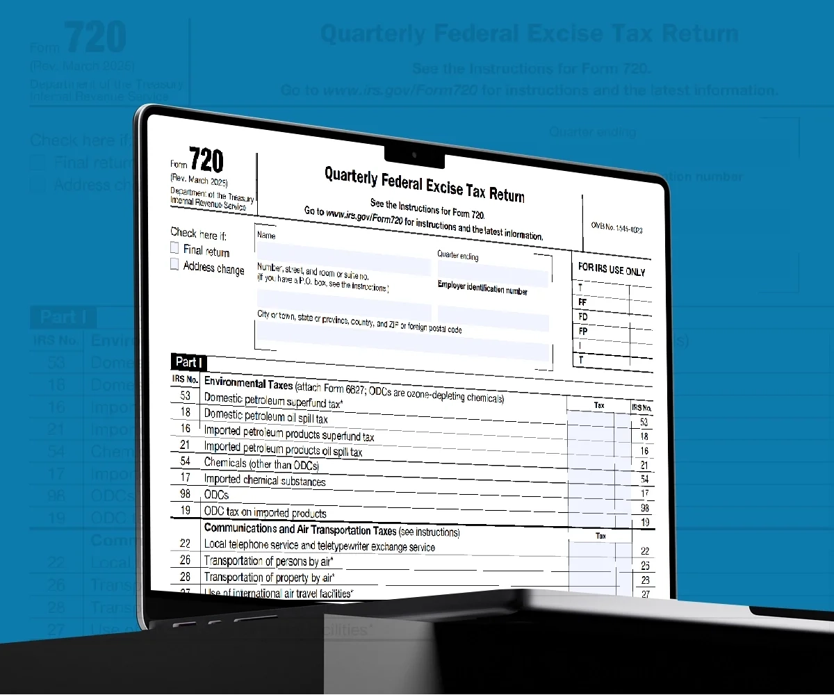 Irs 720 Form Environmental Taxes