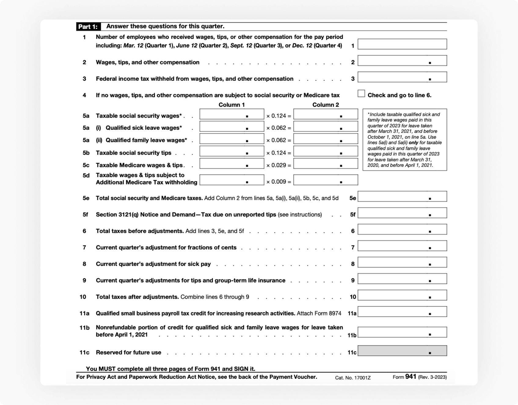 Irs Form 941 2021