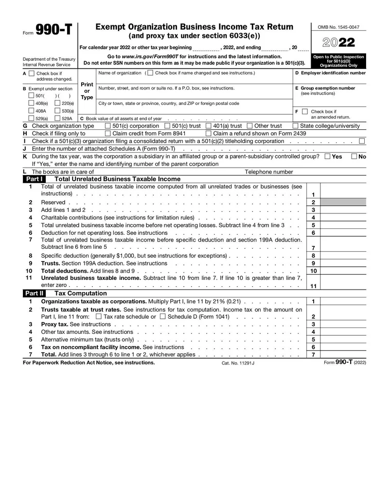 Form 990 T Fill And Sign Online With Lumin