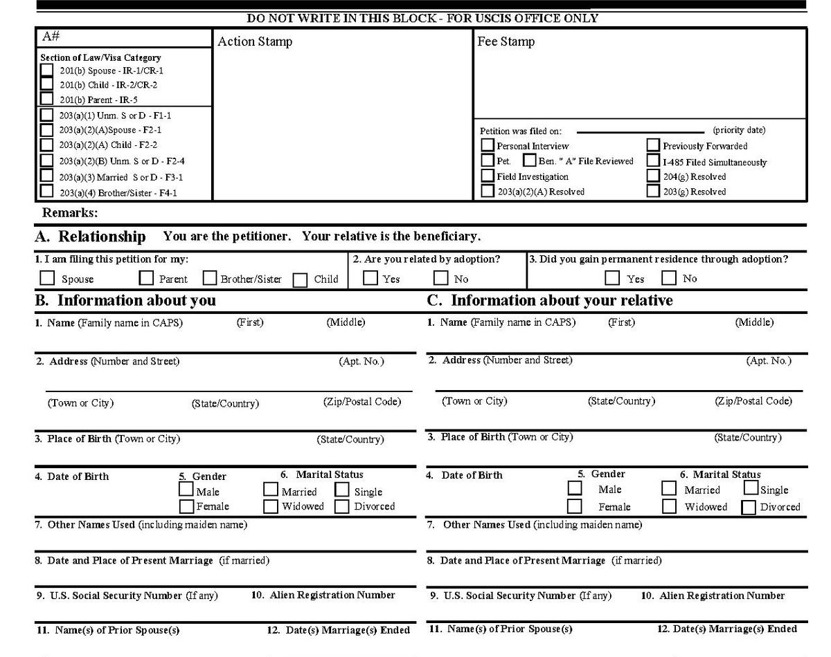 Form I 130 Pdf 2024