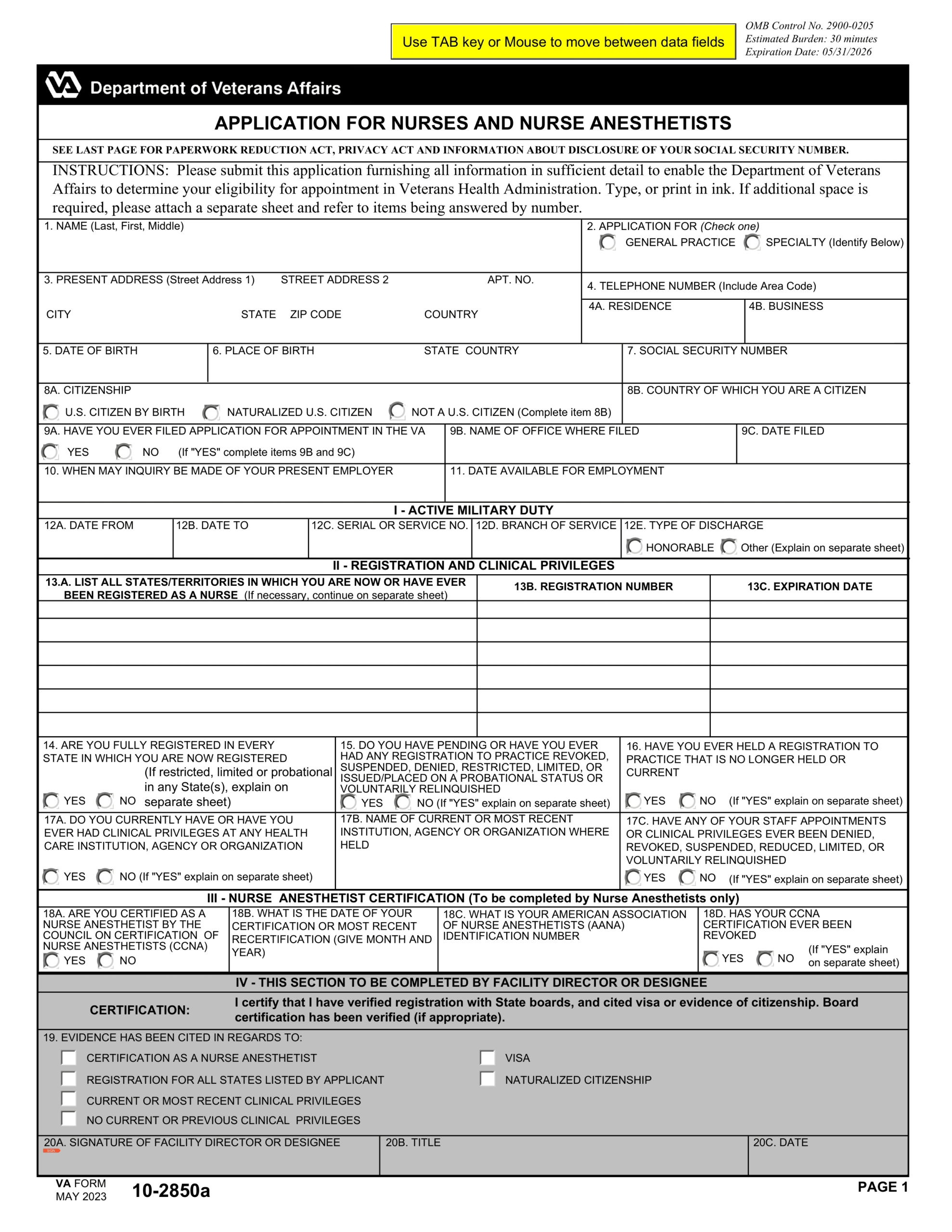 Printable Form Ssa 561