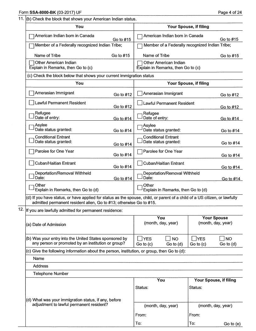 Ssa 8000 Printable Form