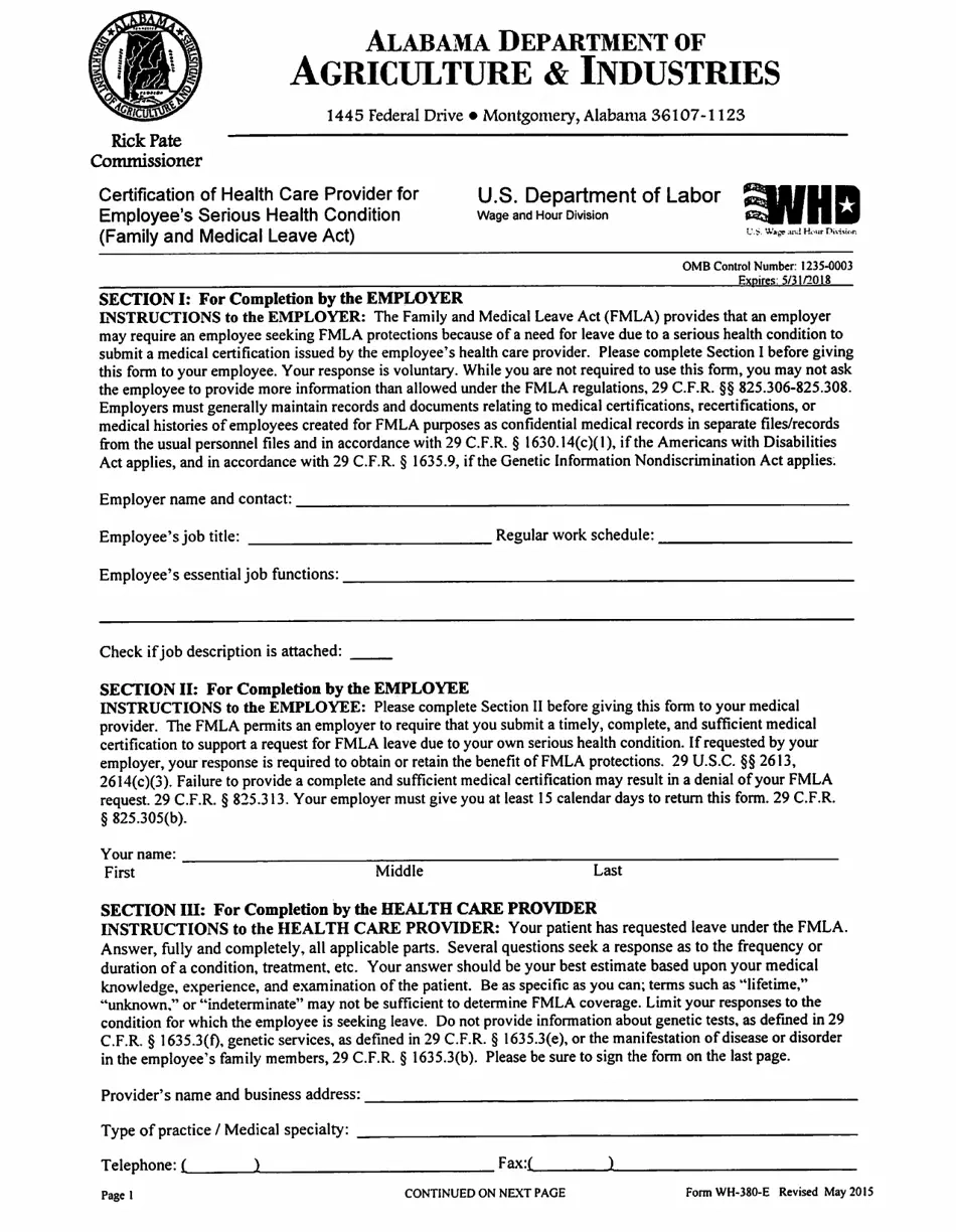 Form WH 380 E Fill Out Sign Online And Download Printable PDF 