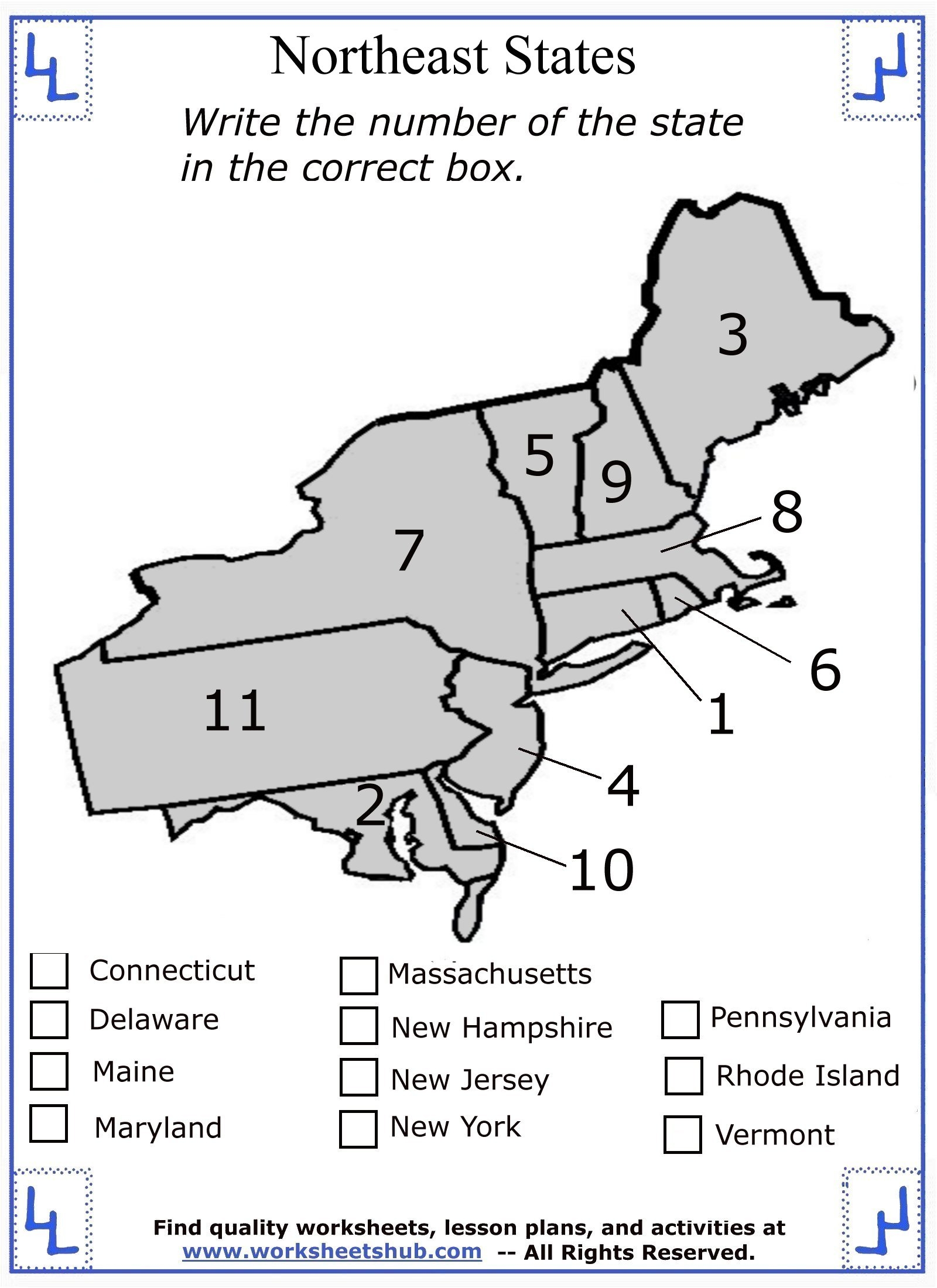4th Grade Printable Worksheets Social Studies