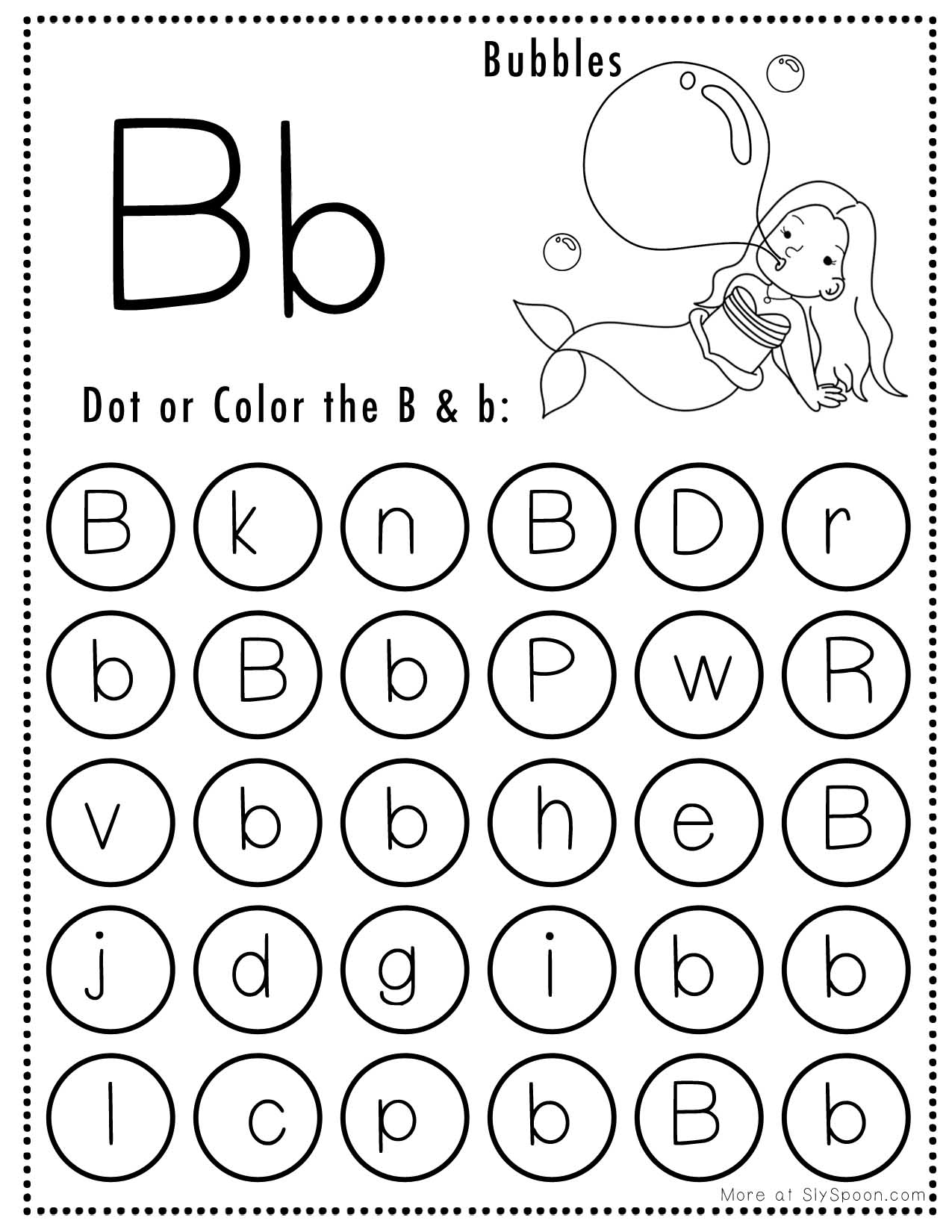 Free Printable Dot Worksheets