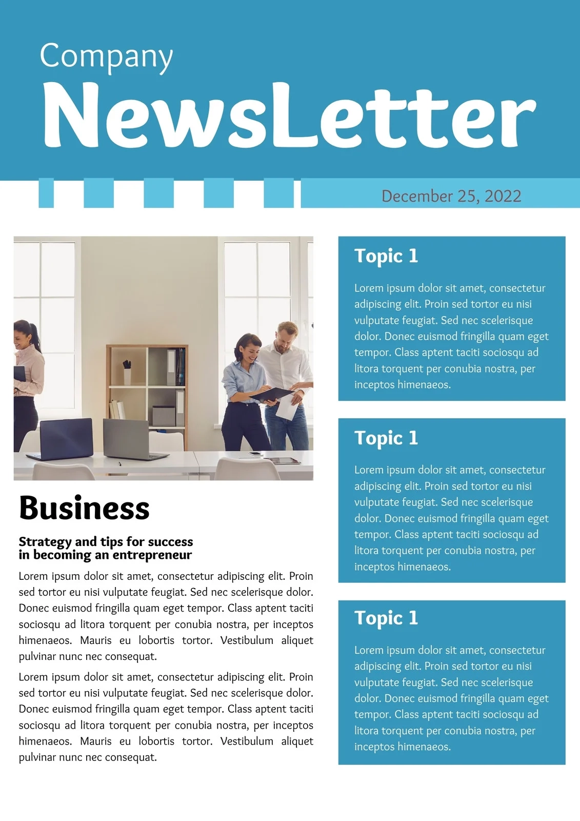 Printable Newsletter Templates