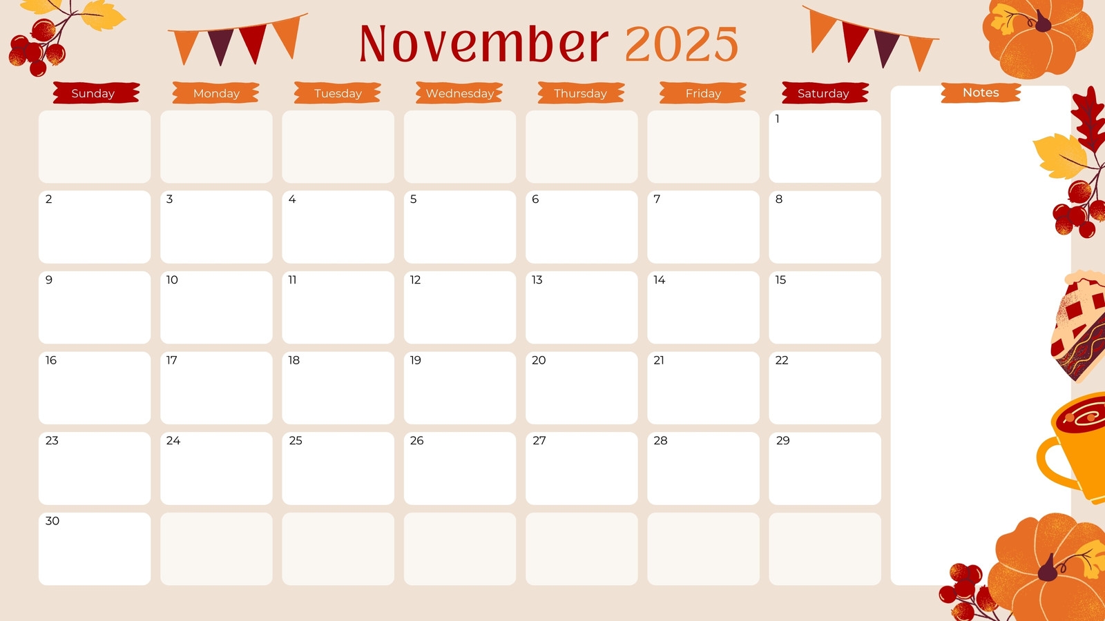 Printable Calendars For November