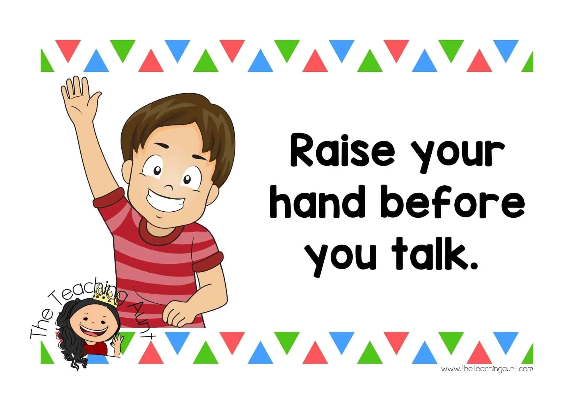 Free Classroom Rules Posters The Teaching Aunt