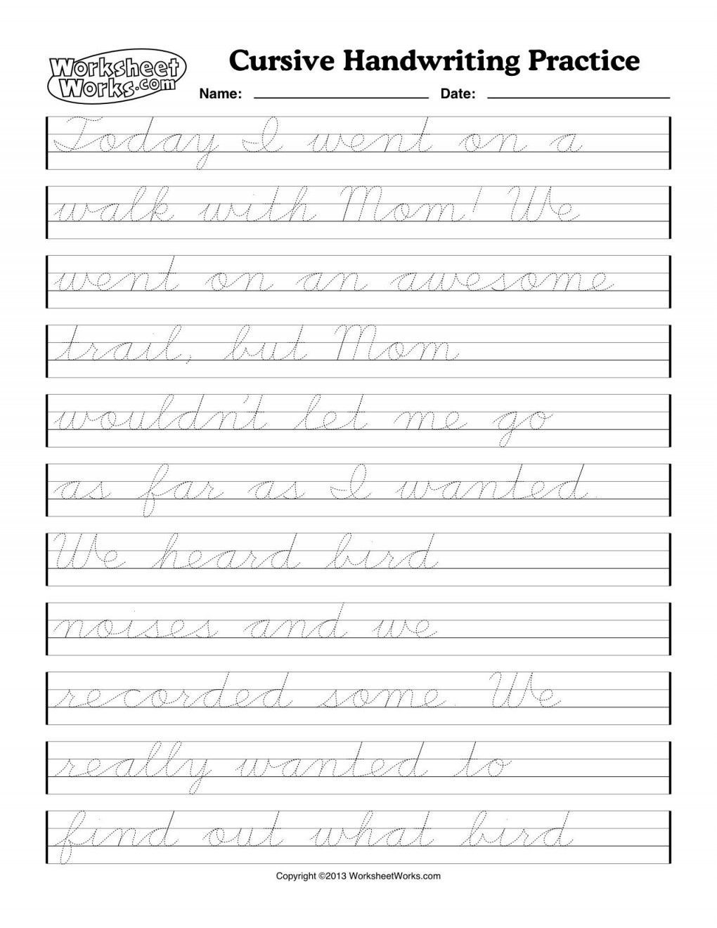 Free Cursive Handwriting Worksheets Ks2 Printable Download Free 